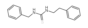 1-苄基-3-苯乙基-2-硫脲 结构式