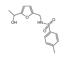 Benzenesulfonamide, N-[[5-(1-hydroxyethyl)-2-furanyl]methyl]-4-methyl- 结构式