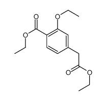 2-乙氧基-4-乙氧基羰基甲基-苯甲酸乙酯 结构式