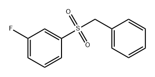 1-氟-3-(苄基磺酰基)苯 结构式