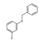 1-氟-3-[(苯甲基)硫代]苯 结构式