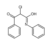 2-氯-3-氧代-N,3-二苯基丙酰胺 结构式