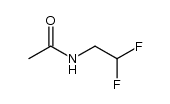 N-(2,2-二氟乙基)乙酰胺 结构式