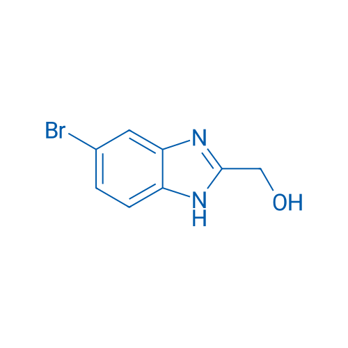 2-(羟甲基)-5-溴苯并咪唑 结构式