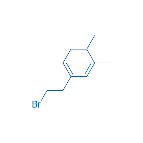 4-(2-溴乙基)-1,2-二甲基苯 结构式
