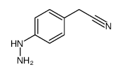 (4-肼基苯基)乙腈 结构式