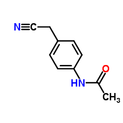4-乙酰氨基苯乙腈 结构式
