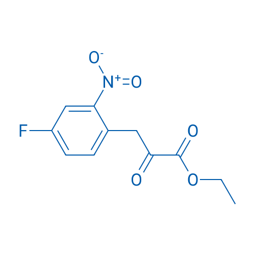 4-氟-2-硝基-α-氧代苯丙酸乙酯 结构式