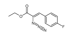 2-叠氮基-3-(4-氟苯基)丙烯酸乙酯 结构式