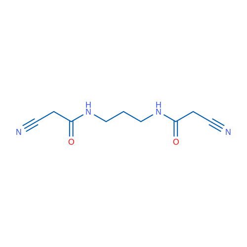 2-氰基-N-[3-(2-氰基乙酰氨基)丙基]乙酰胺 结构式