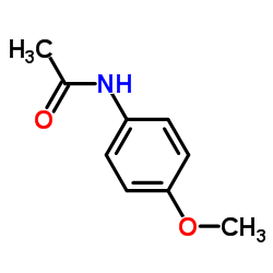 4'-甲氧基乙酰苯胺 结构式