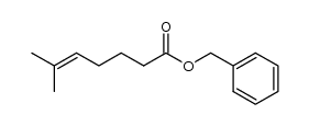 5-Heptenoic acid, 6-methyl-, phenylmethyl ester 结构式