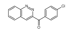 (4-氯苯基)(噌啉-3-基)甲酮 结构式