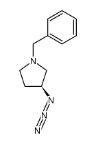 (3S)-1-苄基-3-叠氮基吡咯烷 结构式