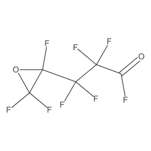 2-环氧乙烷丙酰氟, α,α,β,β,2,3,3-七氟代- 结构式