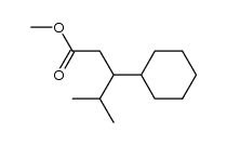 3-环己基-4-甲基戊酸甲酯 结构式
