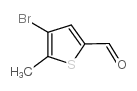 4-溴-5-甲基噻吩-2-甲醛 结构式