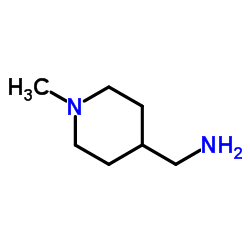 (1-甲基-4-哌啶-)甲胺 结构式