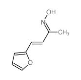 4-(2-呋喃基)-3-丁烯-2-酮肟 结构式