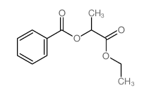 Ethyl 2-(benzoyloxy)propanoate 结构式