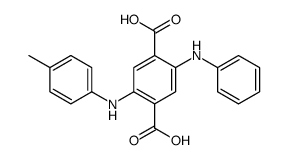 5-anilino-2-[(p-tolyl)amino]terephthalic acid 结构式