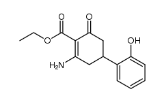 2-氨基-4-(2-羟基苯基)-6-氧代-1-环己烯-1-羧酸乙酯 结构式