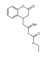 3,4-二氢-β-亚氨基-2-氧代-2H-1-苯并吡喃-4-丁酸乙酯 结构式