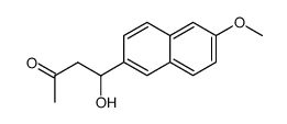 4-羟基-4-(6-甲氧基-2-萘基)-2-丁酮 结构式