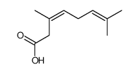 3,7-二甲基辛-3,6-二烯酸 结构式