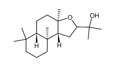 十二氢-α,α,3a,6,6,9a-六甲基萘并[2,1-b]呋喃-2-甲醇 结构式