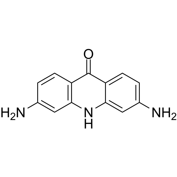 3,6-二氨基-9-吖啶酮 结构式