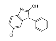 6-Chloro-1,3-dihydro-1-phenyl-2H-benzimidazol-2-one 结构式