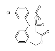 Acetic acid, 2-[[(5-chloro-2-nitrophenyl)phenylamino]sulfonyl]-, ethyl ester 结构式