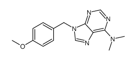 9H-Purin-6-amine, 9-[(4-methoxyphenyl)methyl]-N,N-dimethyl- 结构式