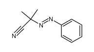 2-甲基-2-(2-苯基二氮烯基)丙腈 结构式