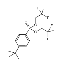Phosphonic acid, P-[4-(1,1-dimethylethyl)phenyl]-, bis(2,2,2-trifluoroethyl) ester 结构式