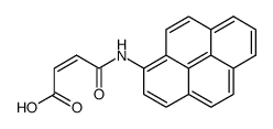 2-Butenoic acid, 4-oxo-4-(1-pyrenylamino)-, (2Z)- 结构式