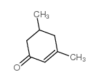 3,5-二甲基-2-环己烯-1-酮 结构式