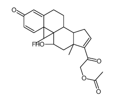 21-乙酰氧基-9-氟-11-羟基孕甾-1,4,16-三烯-3,20-酮 结构式