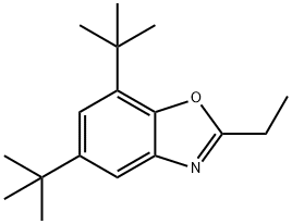 2-乙基-5,7-二叔丁基苯并恶唑 结构式