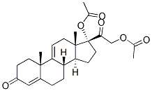孕甾-4,9(11)-二烯-17α,21-二醇-3,20-二酮-17,21-二醋酸酯 结构式
