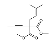 Propanedioic acid, (3-methyl-2-butenyl)-2-propynyl-, dimethyl ester 结构式