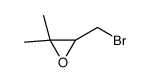 3-(溴甲基)-2,2-二甲基环氧乙烷 结构式