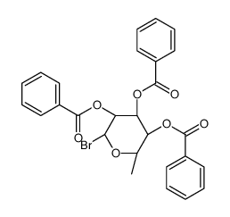2,3,4-三-O-苯甲酰基岩藻吡喃糖基溴 结构式