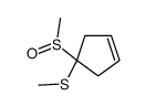 Cyclopentene, 4-(methylsulfinyl)-4-(methylthio)- 结构式
