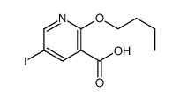 2-丁氧基-5-碘烟酸 结构式