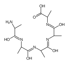 D-丙氨酰-L-丙氨酰-L-丙氨酰-L-丙氨酰-L-丙氨酸 结构式