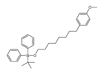 Benzene, 1-[8-[[(1,1-dimethylethyl)diphenylsilyl]oxy]octyl]-4-methoxy- 结构式