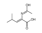 2-Pentenoic acid, 2-(acetylamino)-4-methyl-, (2Z)- 结构式
