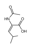 2-Pentenoic acid, 2-(acetylamino)-4-methyl-, (2E)- 结构式